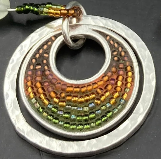 Prehnite Chime Necklace and earrings