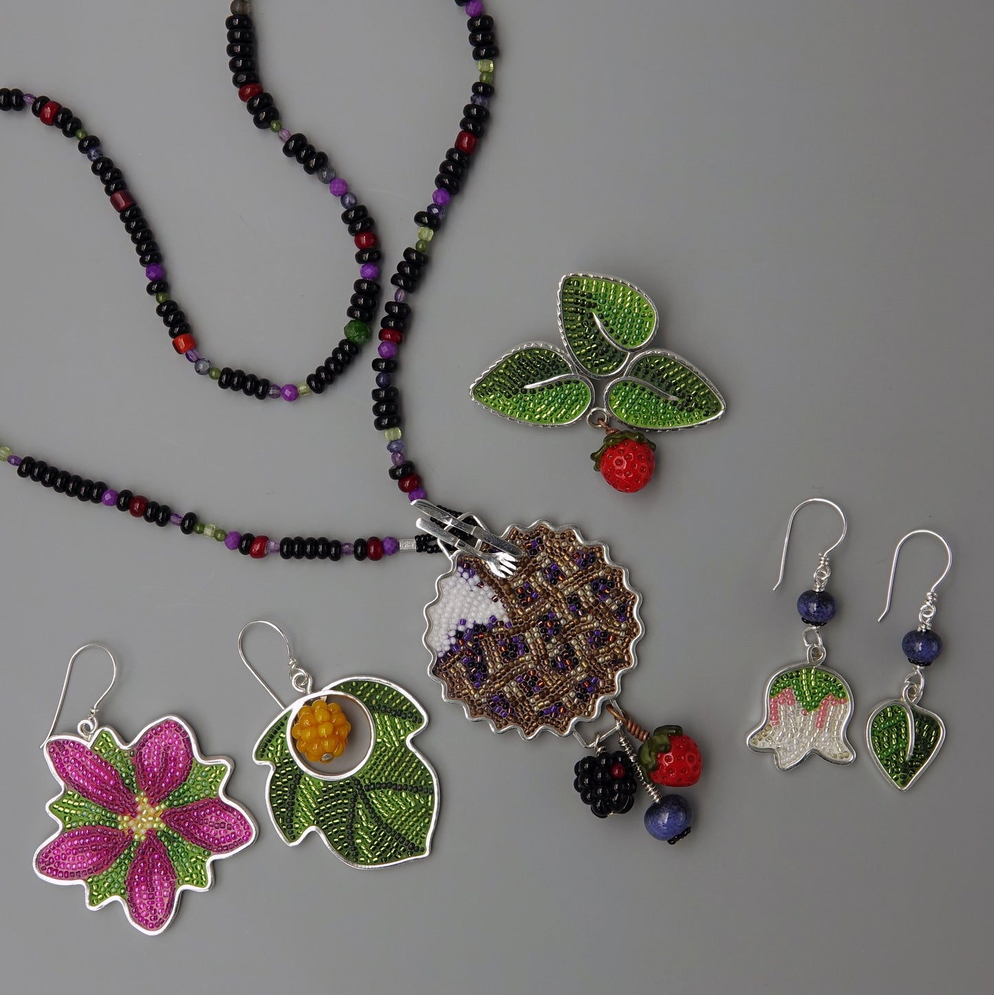 Salmonberry Earrings
