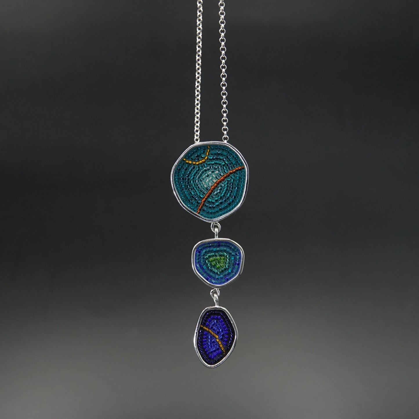 Pebbles Necklace - three drops