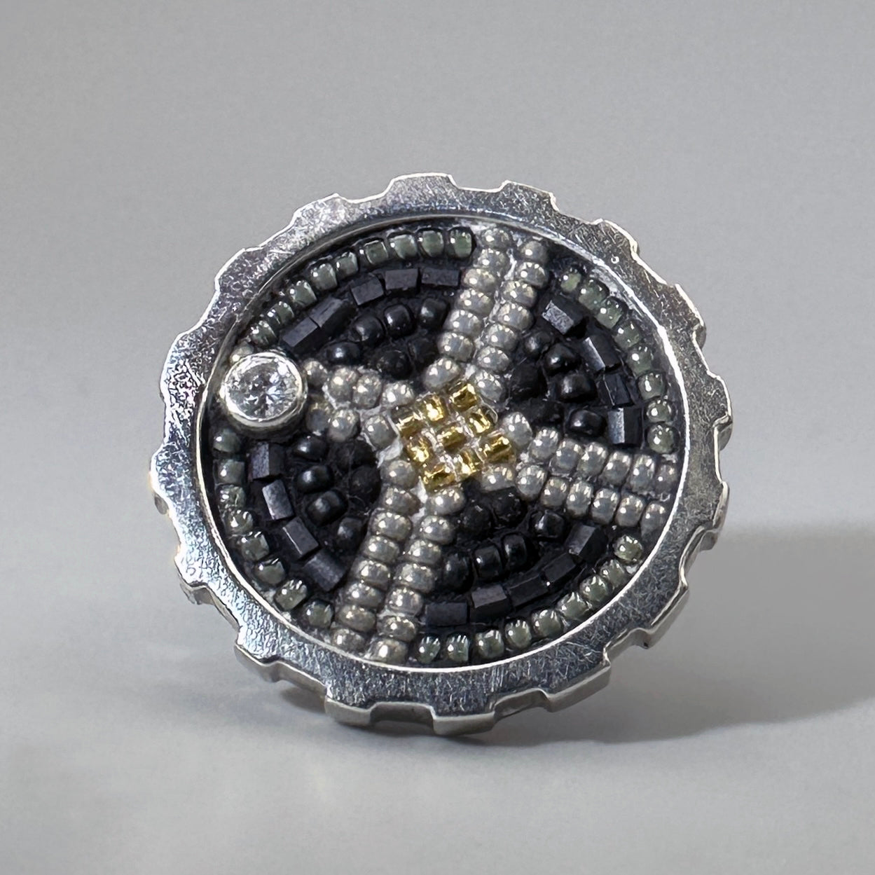 Sand in the Gears Brooches