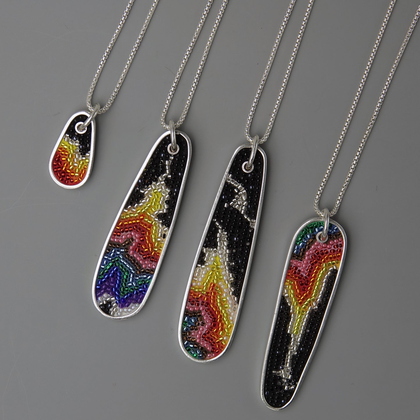 Geode necklaces