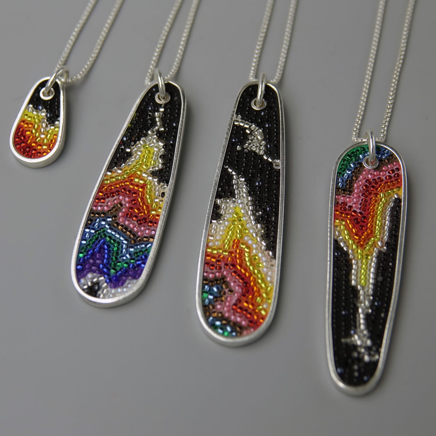 Geode necklaces