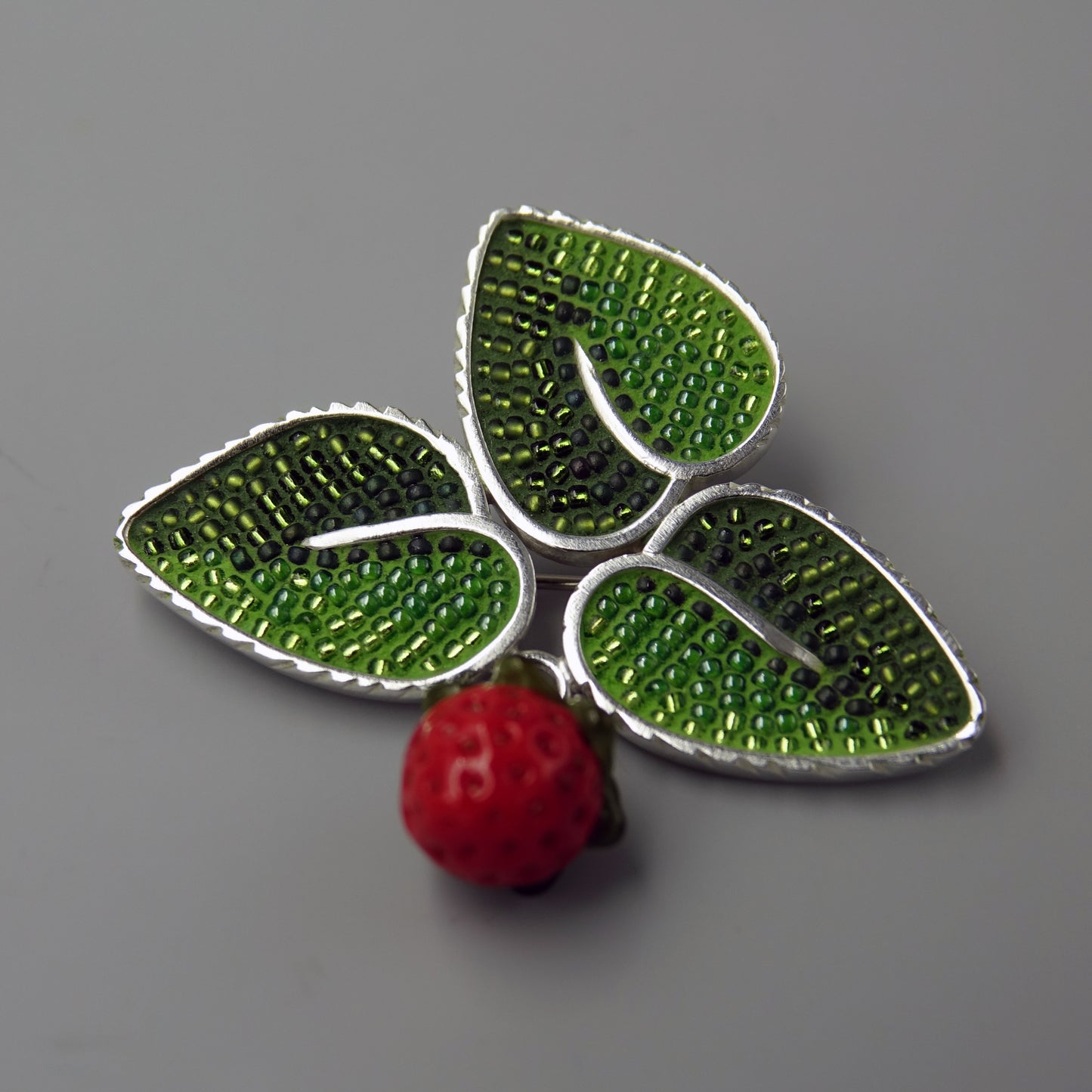 Wild Strawberry Brooch