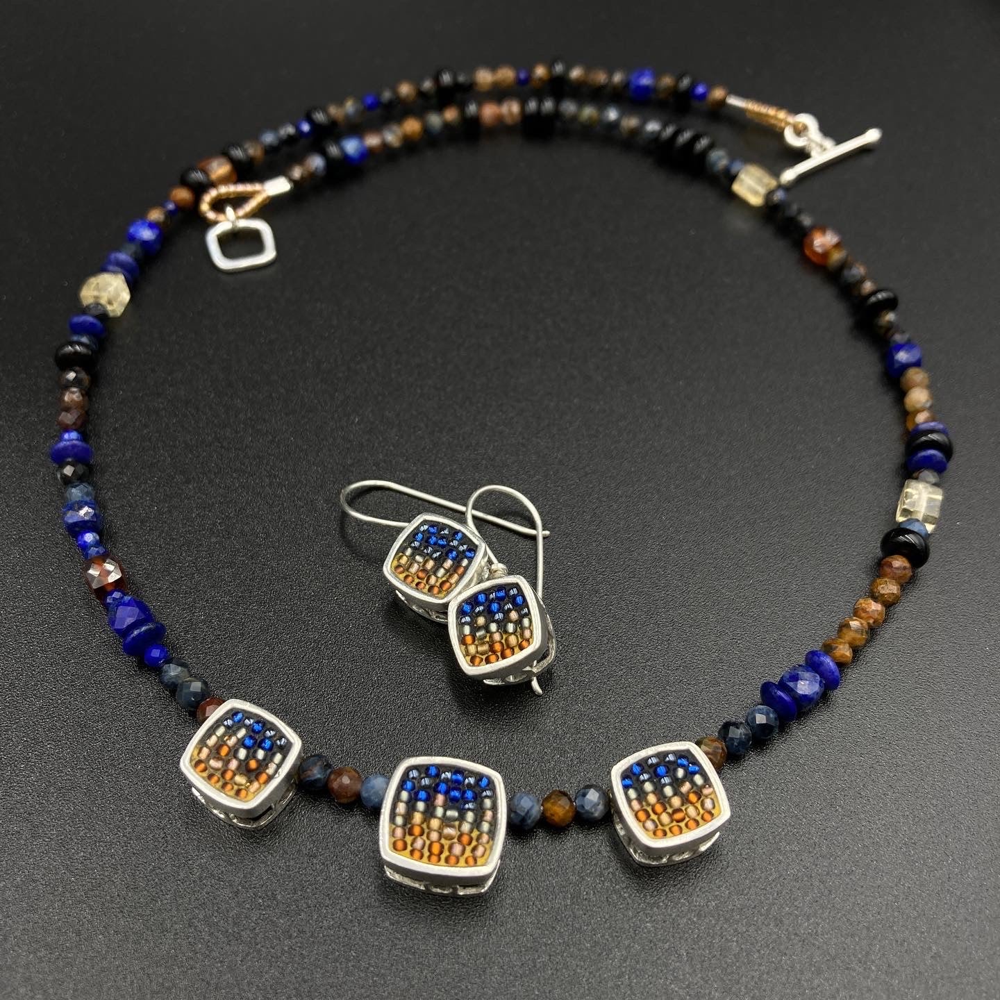 Lapis micro-mini necklace