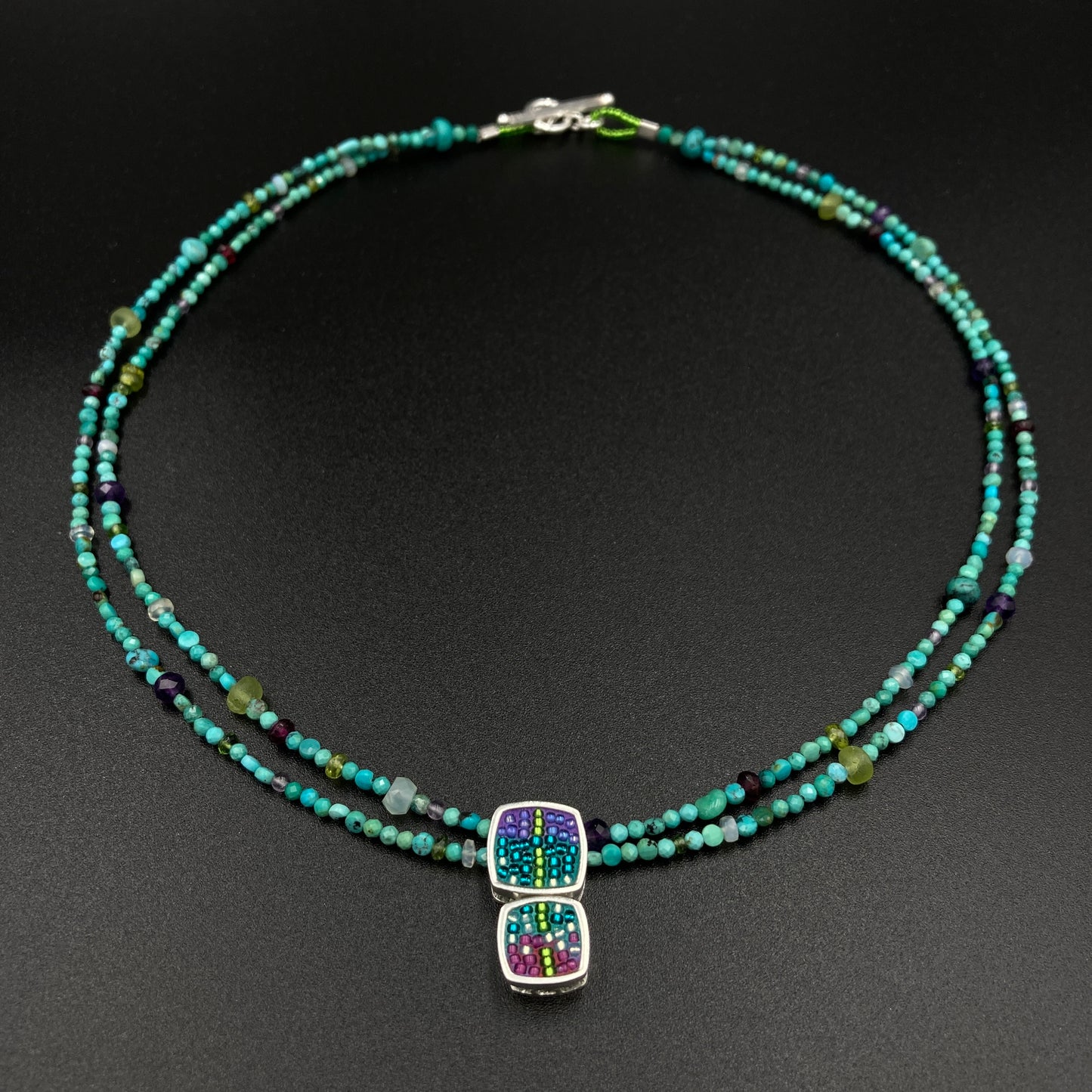 Turquoise micro-mini necklace