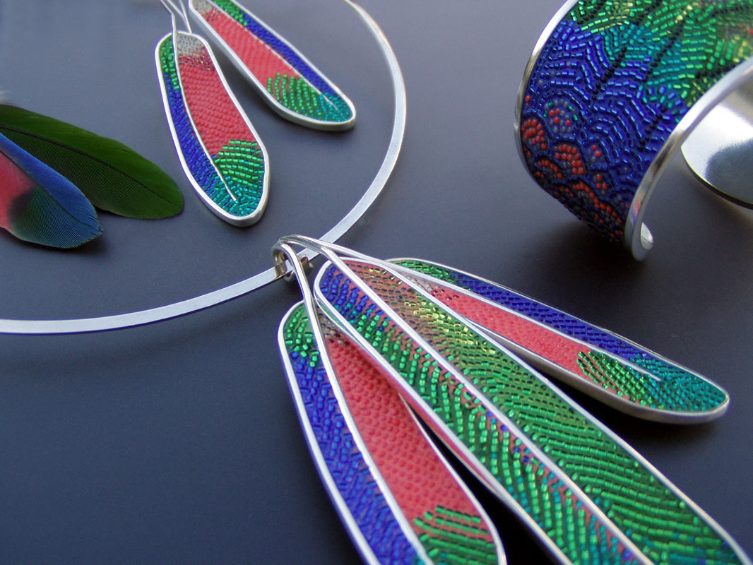 Macaw Feather Necklace