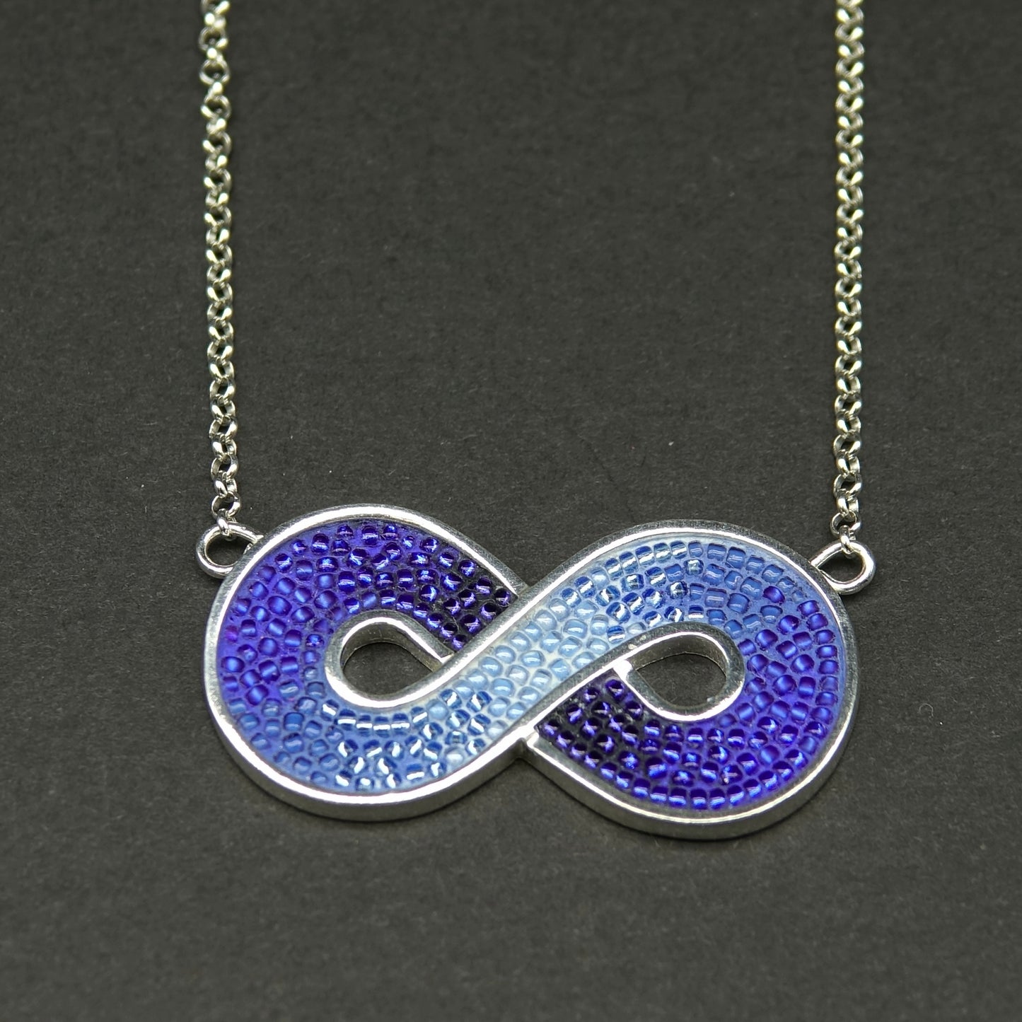 Blue Infinity Necklace