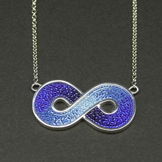 Blue Infinity Necklace