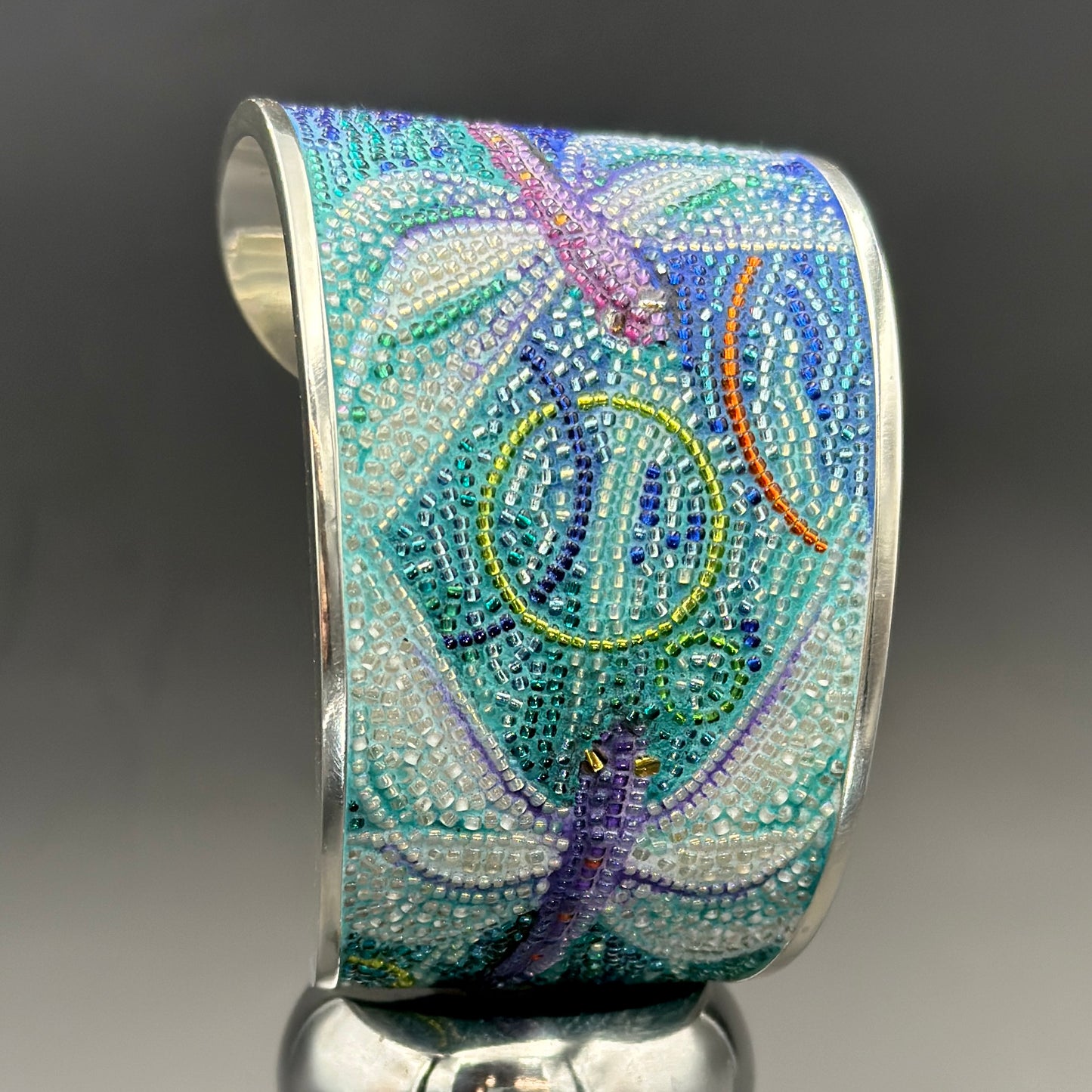 Watery Cuff with Dragonflies