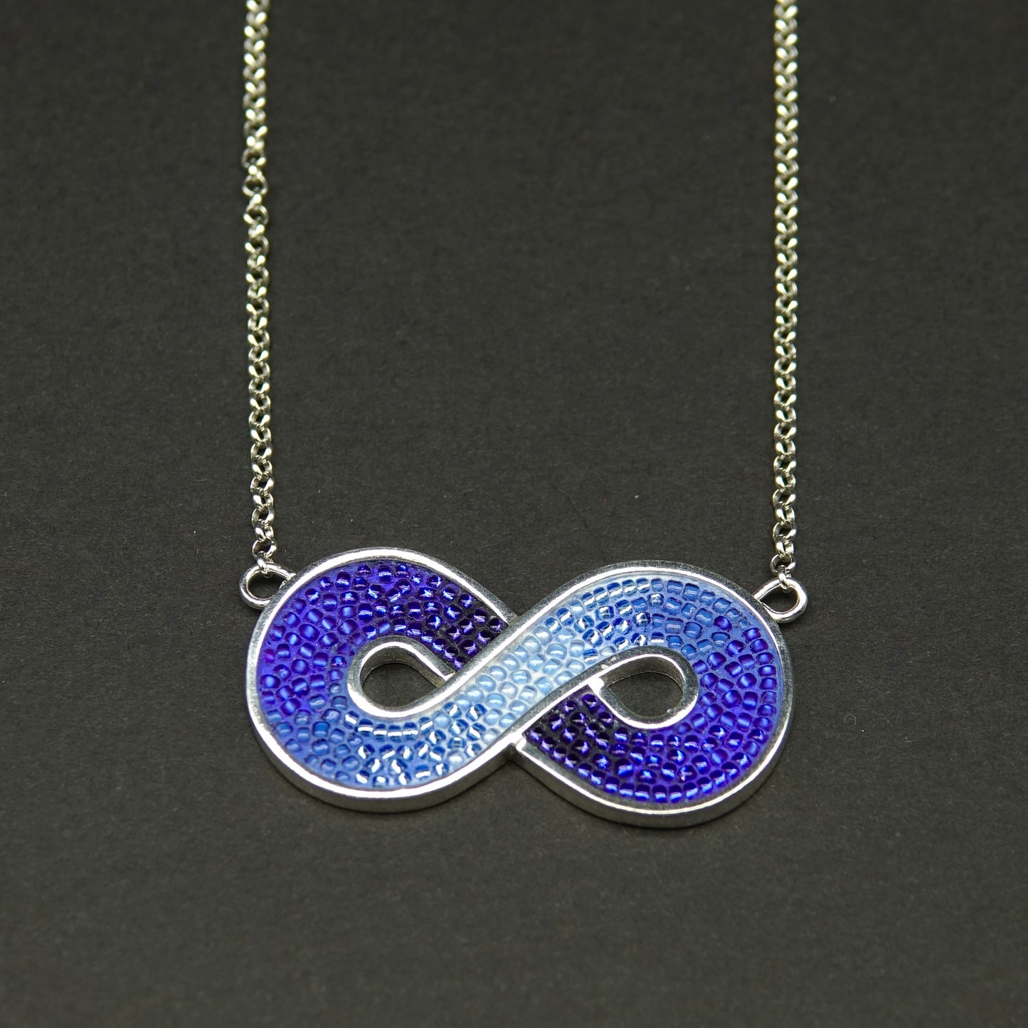 Blue Infinity Necklace