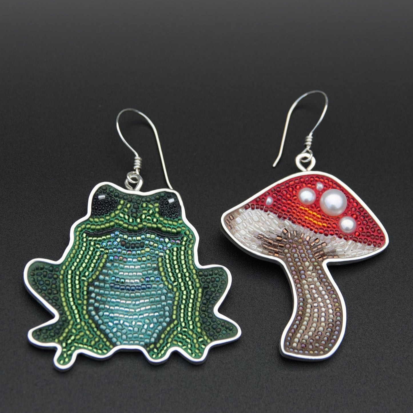 #7in7earrings 2026, Day TWO:"Forest Friends"