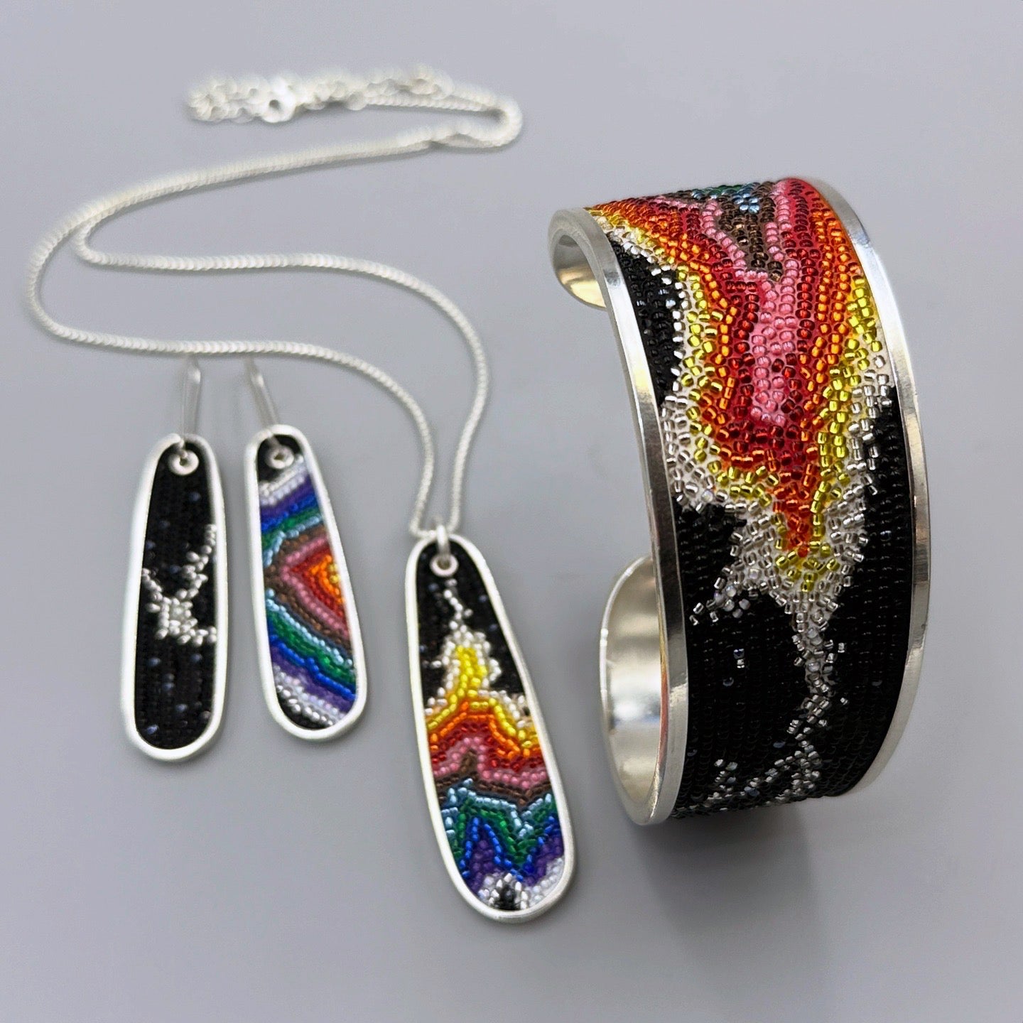 Geode earrings