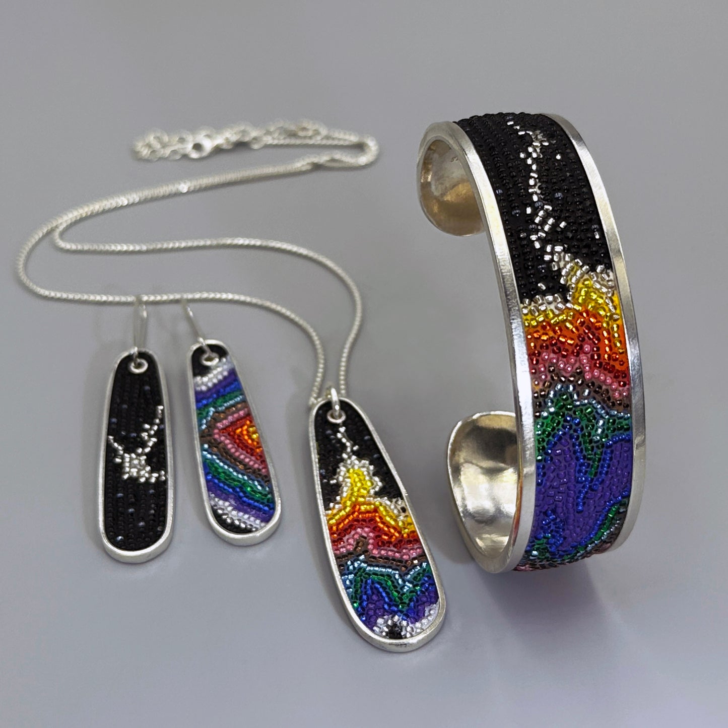 Geode earrings