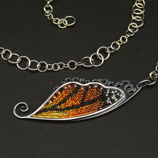 Monarch Wing Necklace