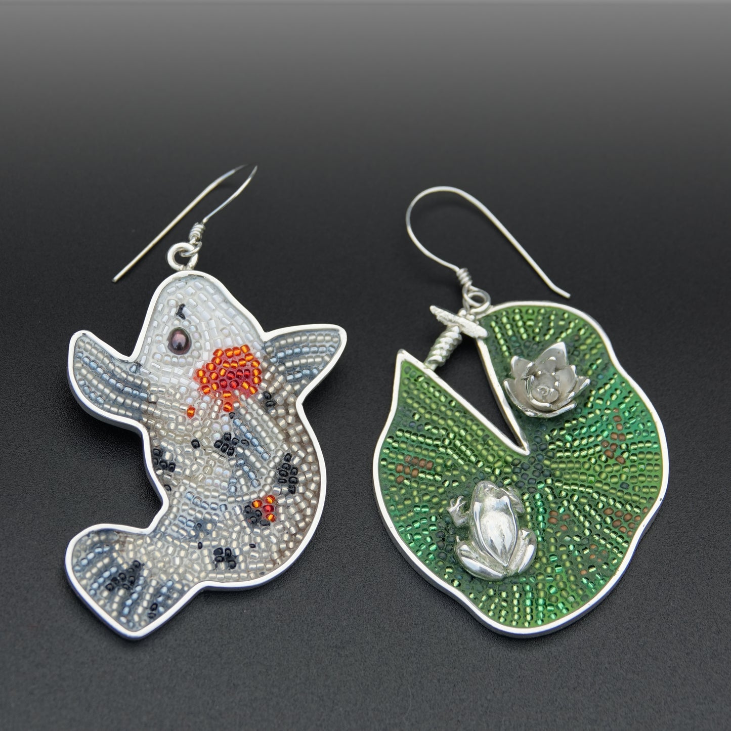 #7in7earrings 2026, Day SEVEN:"By The Pond"
