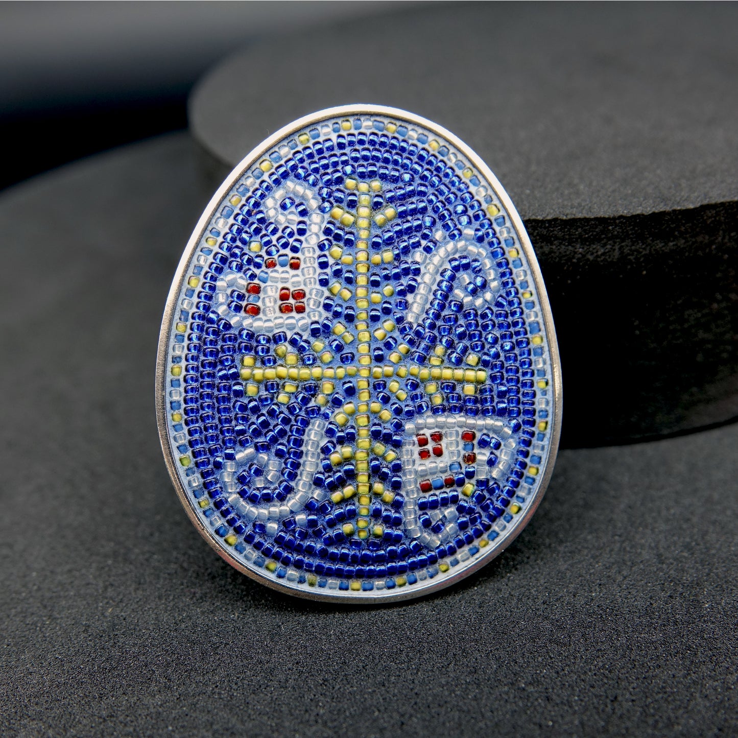 Pysanka brooch For Ukraine