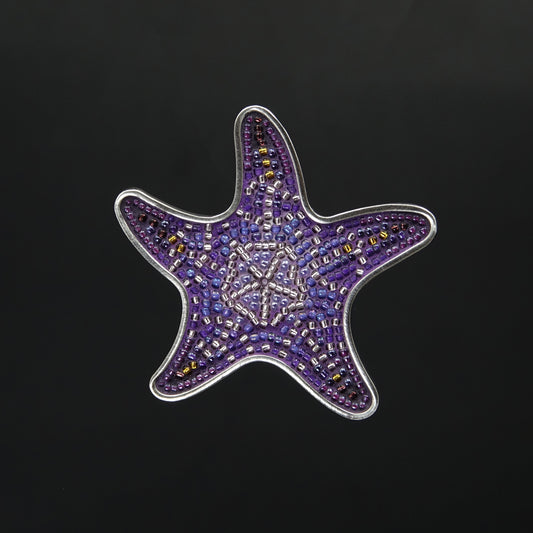 Purple Ochraceus Sea Star brooch