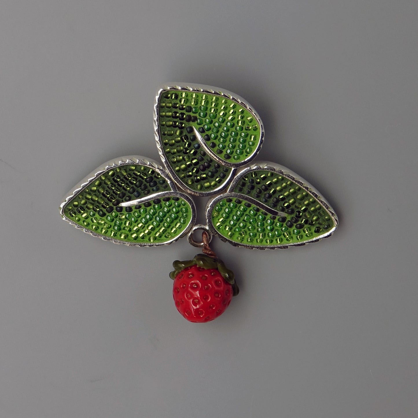 Wild Strawberry Brooch