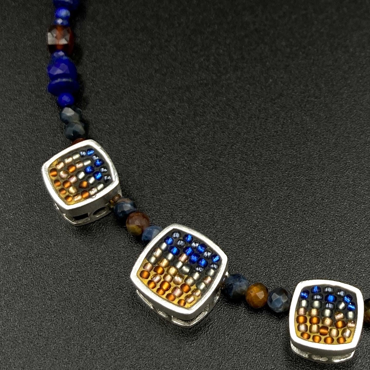 Lapis micro-mini necklace