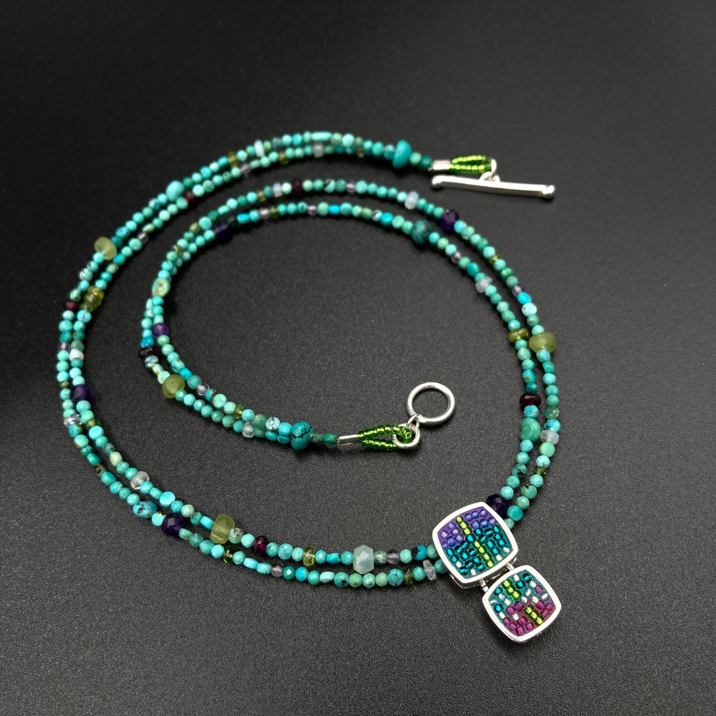 Turquoise micro-mini necklace
